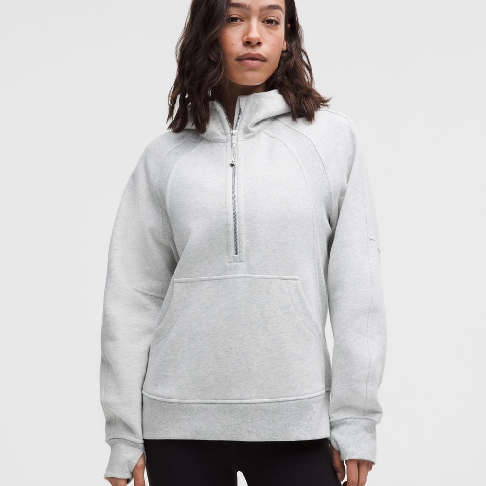 Lululemon Scuba Half Zip Grey Sweat Shirt